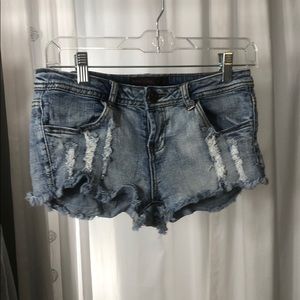 Destroyed Denim Shorts